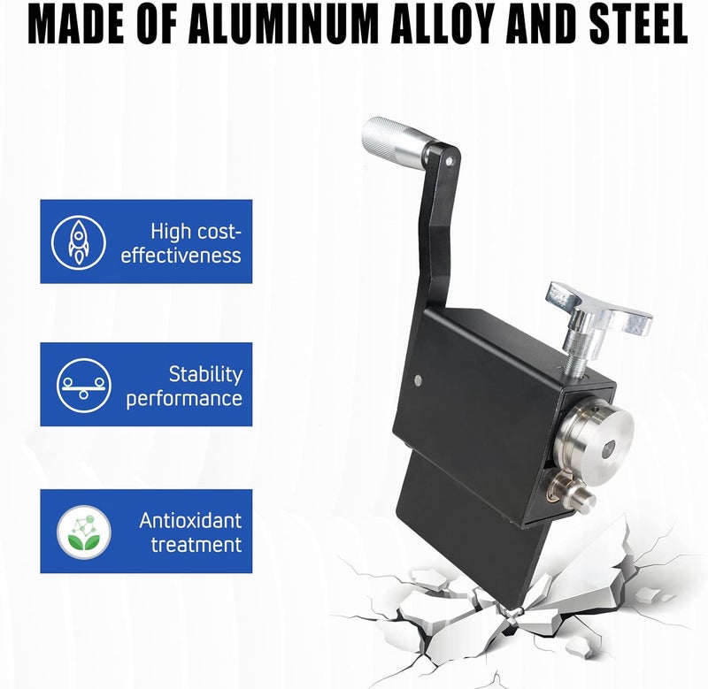 Dexepe Tube Pipe Tubing Beader Tool Bead Roller For 5/8" + Intake and Intercooler Piping For Aluminum Titanium Copper (Black) - Image 3